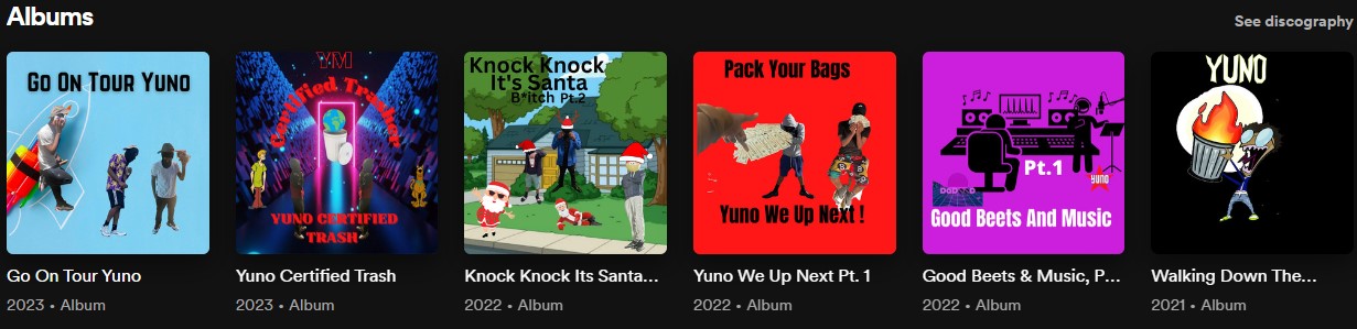 Yuno Albums