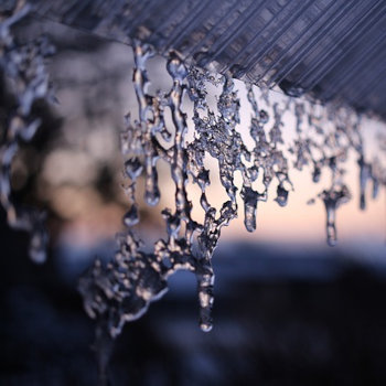 Icicles on a roof